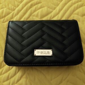 NWOT! bebe Quilted Black Bag with Signature Logo Plate